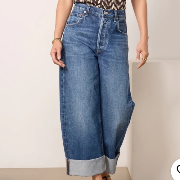 Citizens Of Humanity Premium Vintage Ayla Baggy Crop Petite In Clarmont - Picture 7 of 16